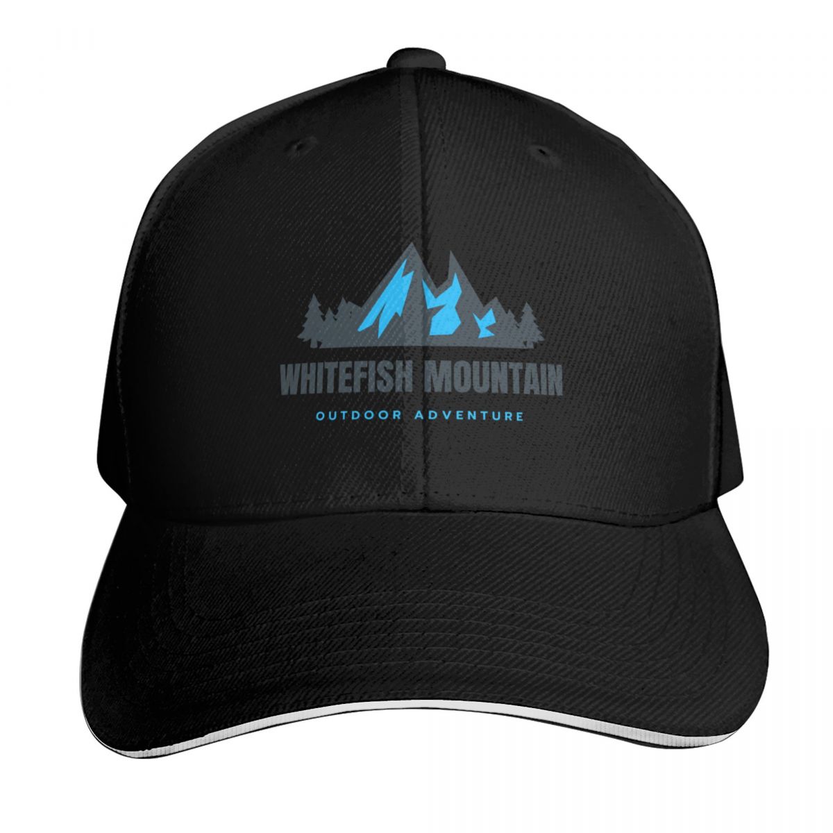 Outdoor Adventure Logo - Whitefish Mountain in Montana, USA, Nordamerika