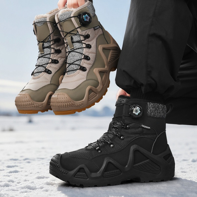 Outdoor Adventure Hiking - Winter High-Top Schnee Fleece Warm Drehknopf