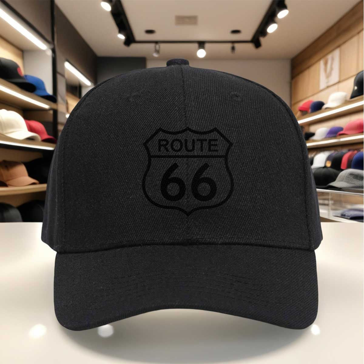 Outdoor Adventure Logo - Klassische Baseballkappe mit Route 66-Logo, verstellbare