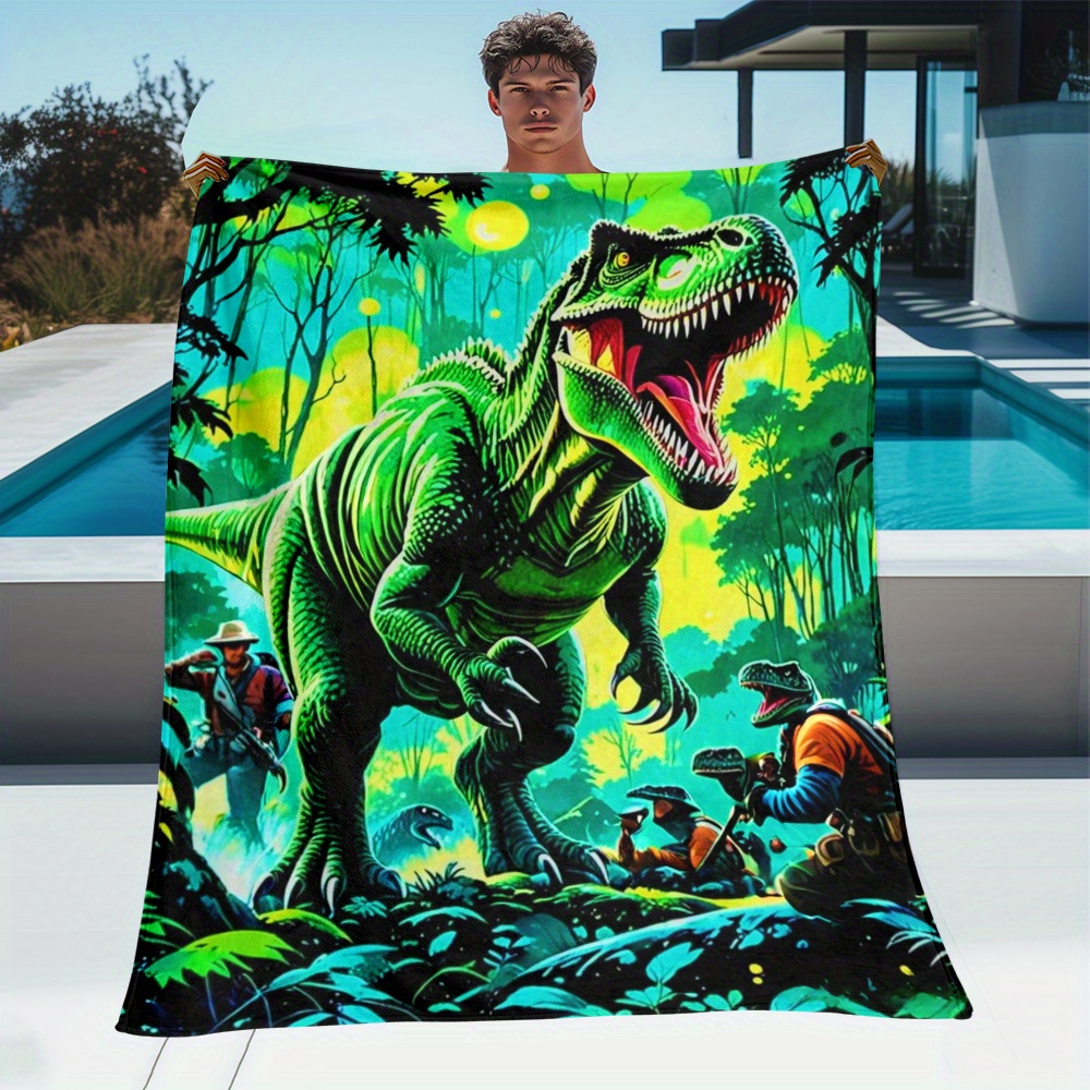 Outdoor Adventure With Kids - Dinosaurier T Rex Dschungel Abenteuer Fleece