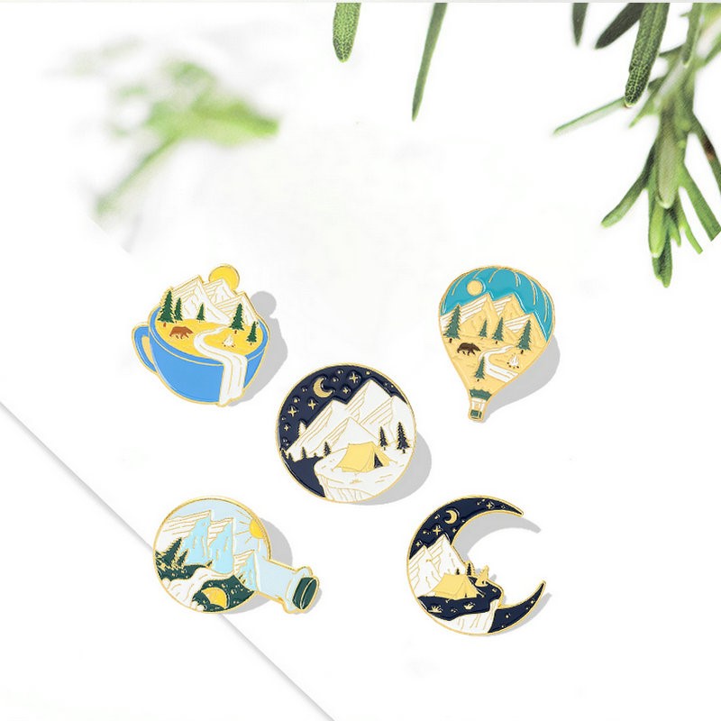 Camping Abenteuer Emaille Pins – Outdoor Adventure With Kids Bewertung und Preis