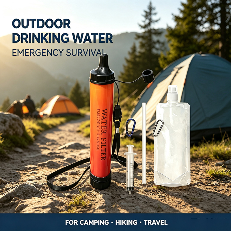 Outdoor-Notfall-Überlebens-Was – Water Filter Straw Bewertung und Preis